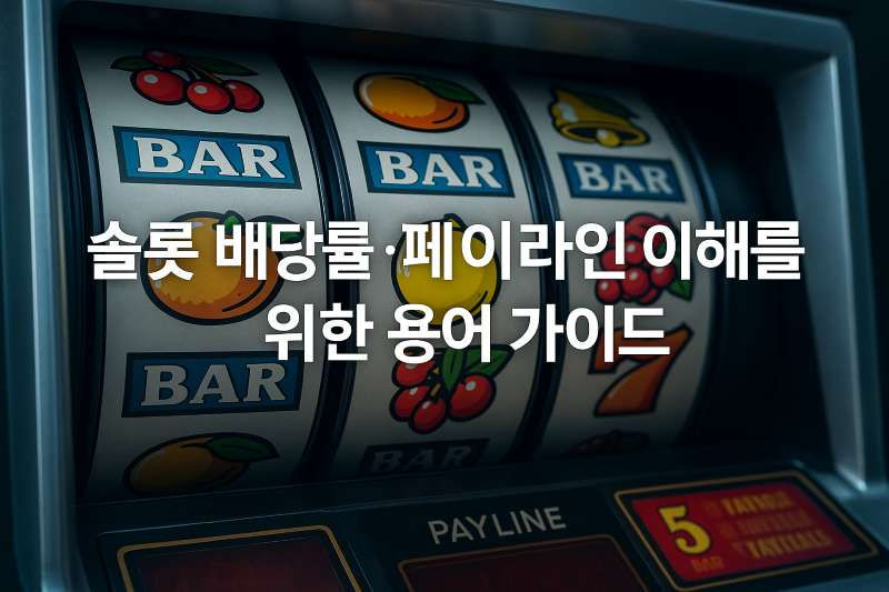 슬롯 배당률·페이라인 이해를 위한 용어 가이드