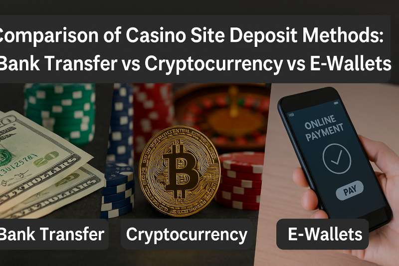 카지노사이트 입금 방법 비교: 계좌이체 vs 가상화폐 vs 간편결제