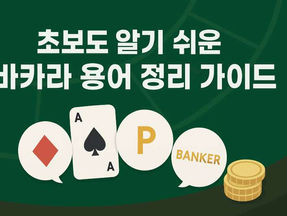초보도 알기 쉬운 바카라 용어 정리 가이드