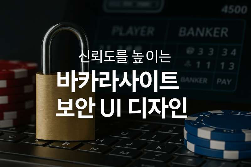 신뢰도를 높이는 바카라사이트 보안 UI 디자인