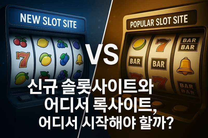 신규 슬롯사이트와 인기 슬롯사이트, 어디서 시작해야 할까?