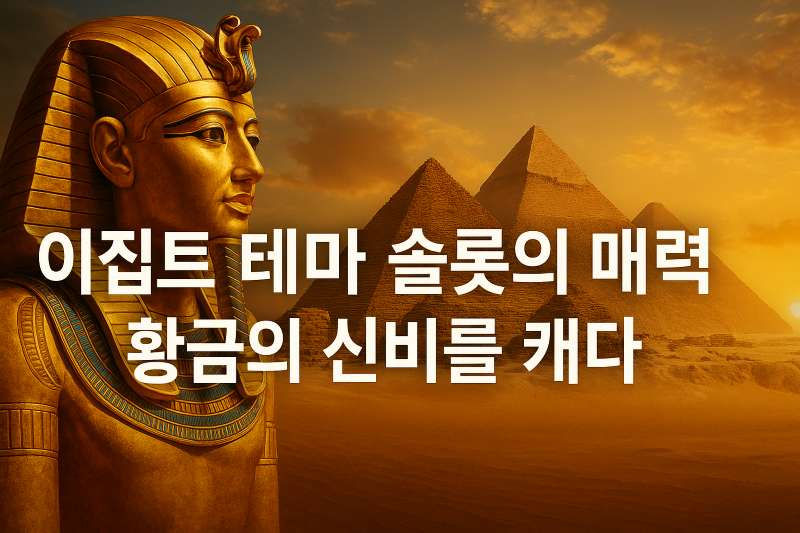 이집트 테마 슬롯의 매력, 황금의 신비를 캐다