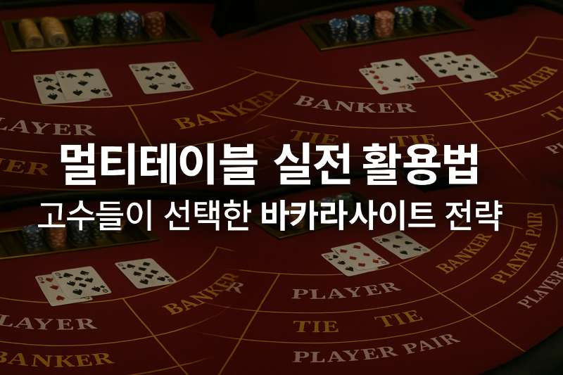 멀티테이블 실전 활용법: 고수들이 선택한 바카라사이트 전략