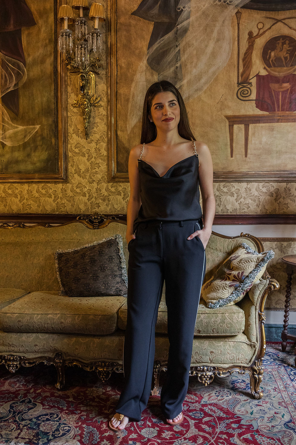Miniatura: Frosted Black Trousers