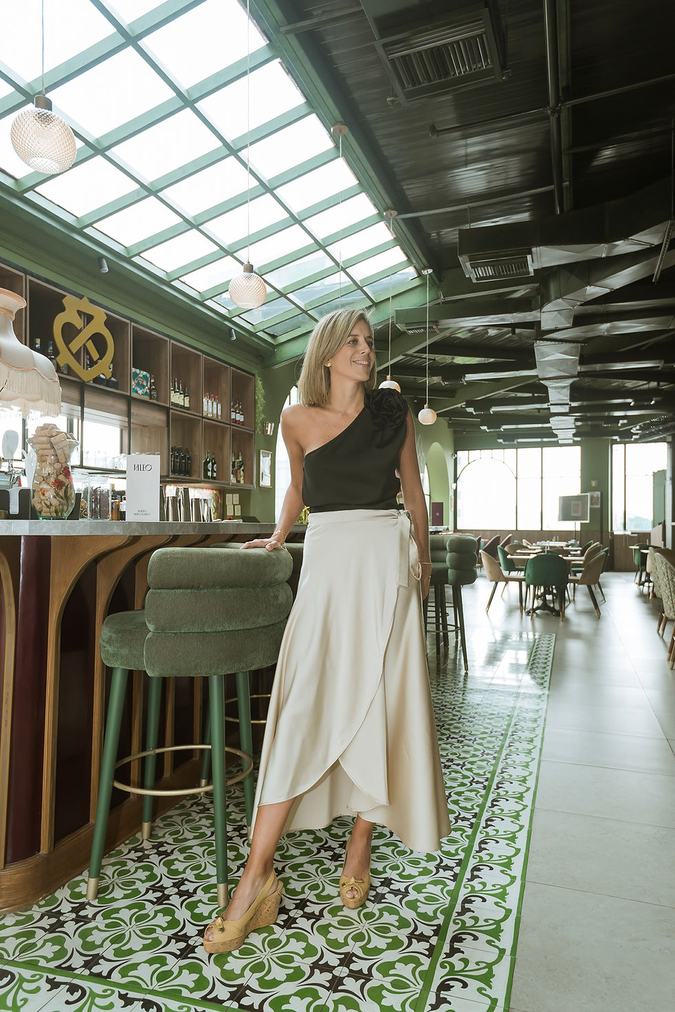 Miniatura: Ivory Cascade Skirt