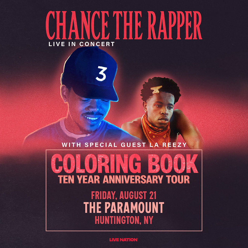 Chance The Rapper - Coloring Book 10 Year Anniversary Tour