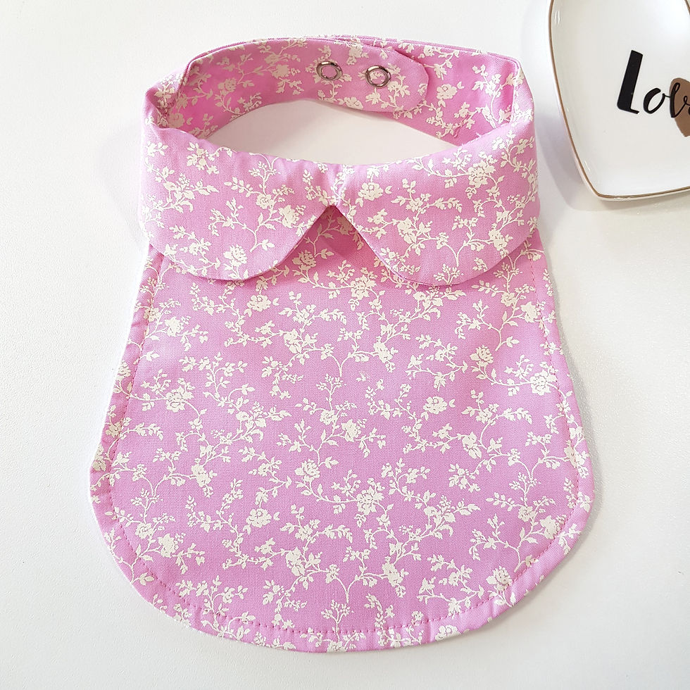 Babador Charlotte Floral Rosa