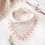 Miniatura: Conjunto Bandana com Pompom + Mini Turbante Off-White Mescla com Pêssego