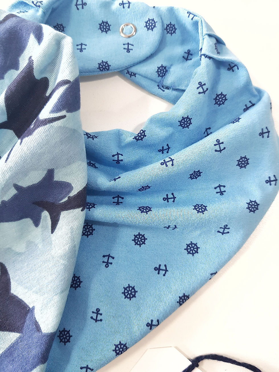 Miniatura: Kit Bandanas Camuflado Tubarões + Âncoras Azul