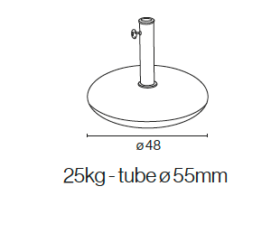Miniatura: Base Sombrilla Round
