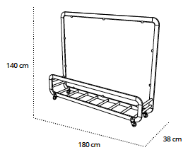 Miniatura: Mampara Siena Maxi pantalla con tejido Olefin. base para macetas.