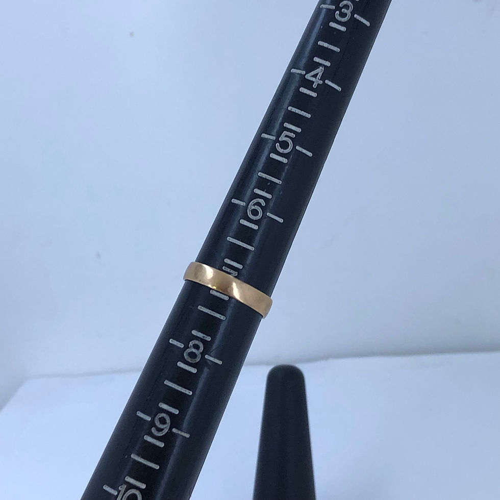 Thumbnail: Vintage 18k yellow gold wedding band size 7