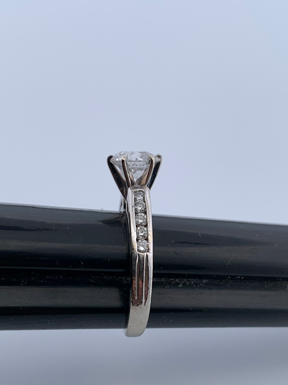 Thumbnail: 14k white gold 1.50ct diamond ring set size 5.75