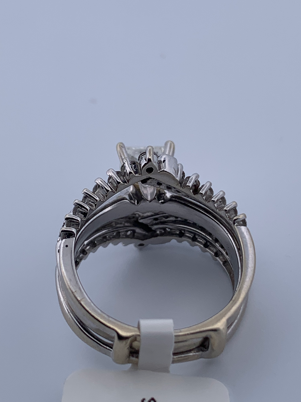 Thumbnail: 14k white gold 1.83ct diamond ring set size 5.25