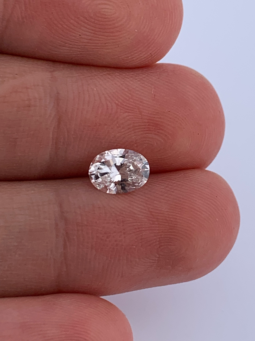 Thumbnail: Gia certified 1.20ct H SI2 oval eye clean natural diamond