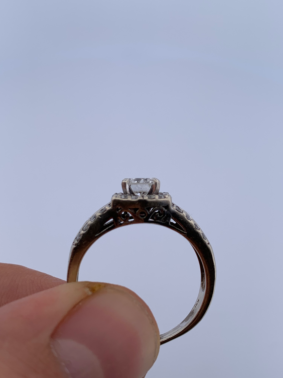 Thumbnail: 14k white gold 1.75ct diamond ring size 8.5
