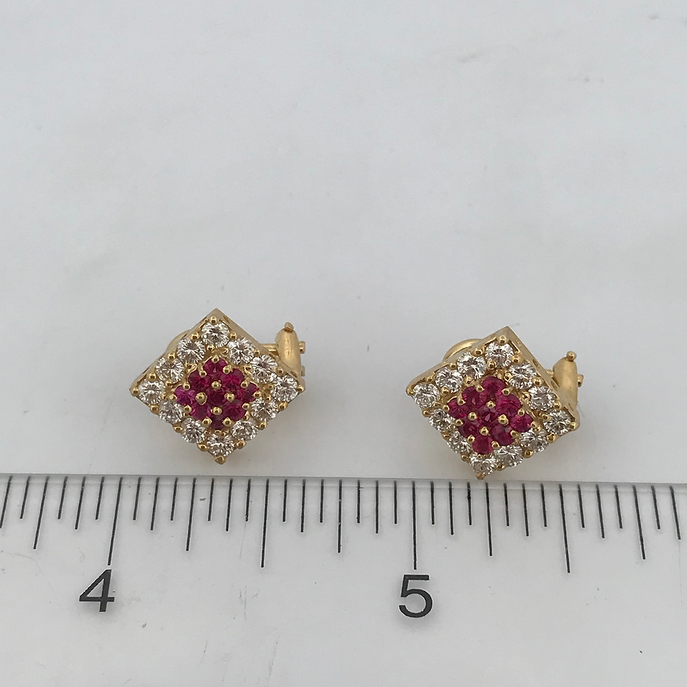 Thumbnail: 18k yellow gold 1.20ct diamond Earrings
