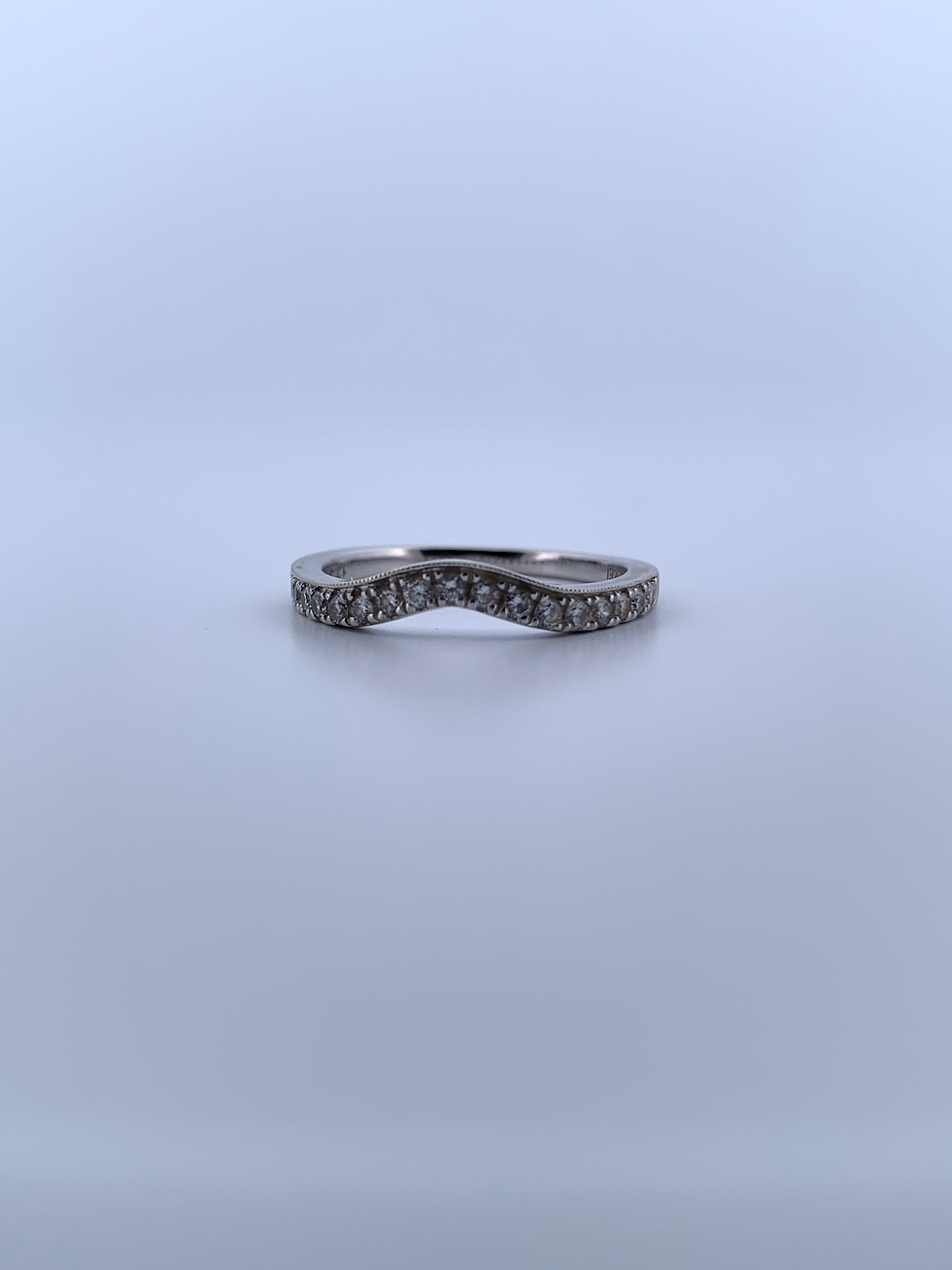Thumbnail: 14k white gold 2.46ct diamond ring set size 7.25