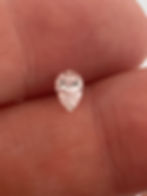 Thumbnail: Gia certified 0.53ct pear shaped natural diamond 