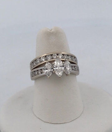 Thumbnail: 14k white gold 2.0ct diamond ring size 6.75