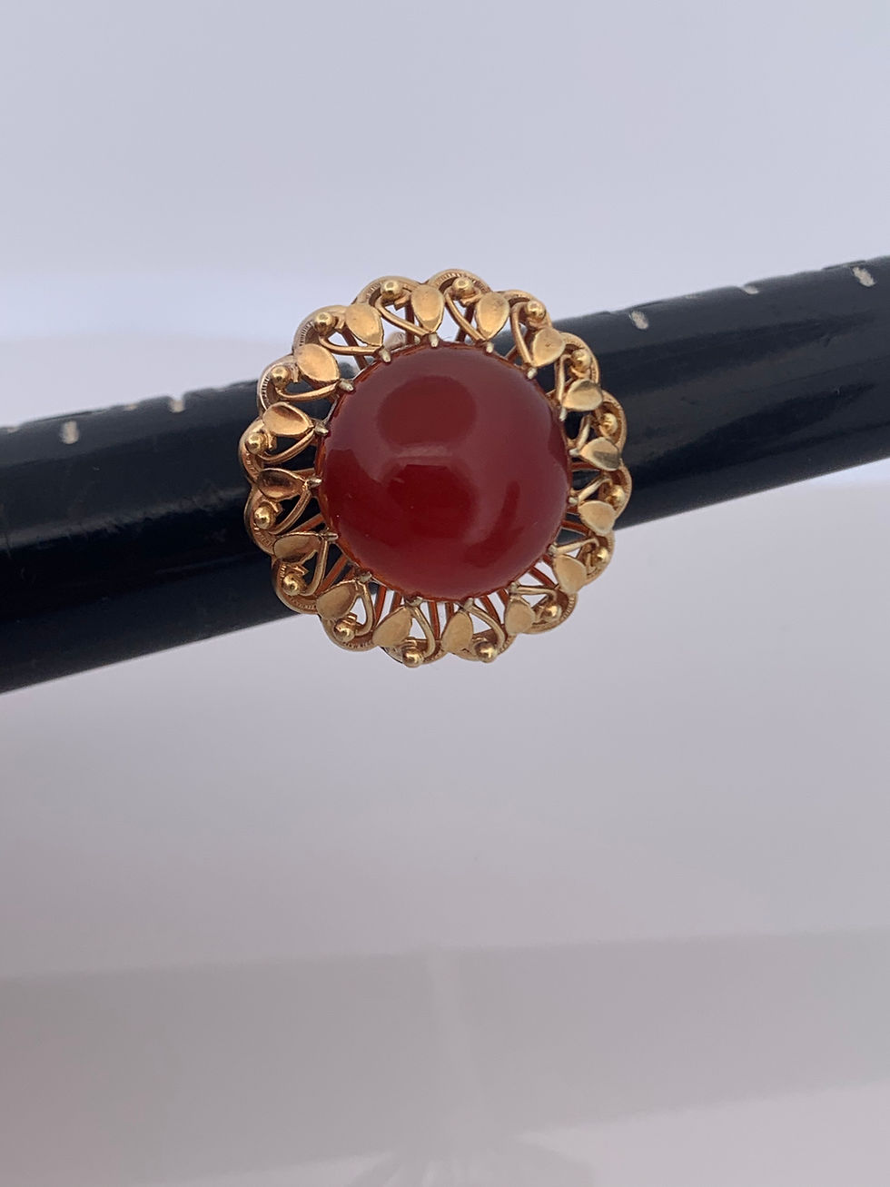 Thumbnail: 14k yellow gold gemstone ring size 5.25