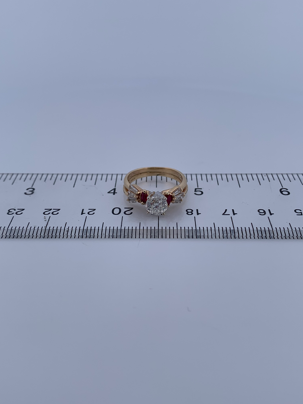 Thumbnail: 14k yellow gold 1.55ct diamond ring size 5.75
