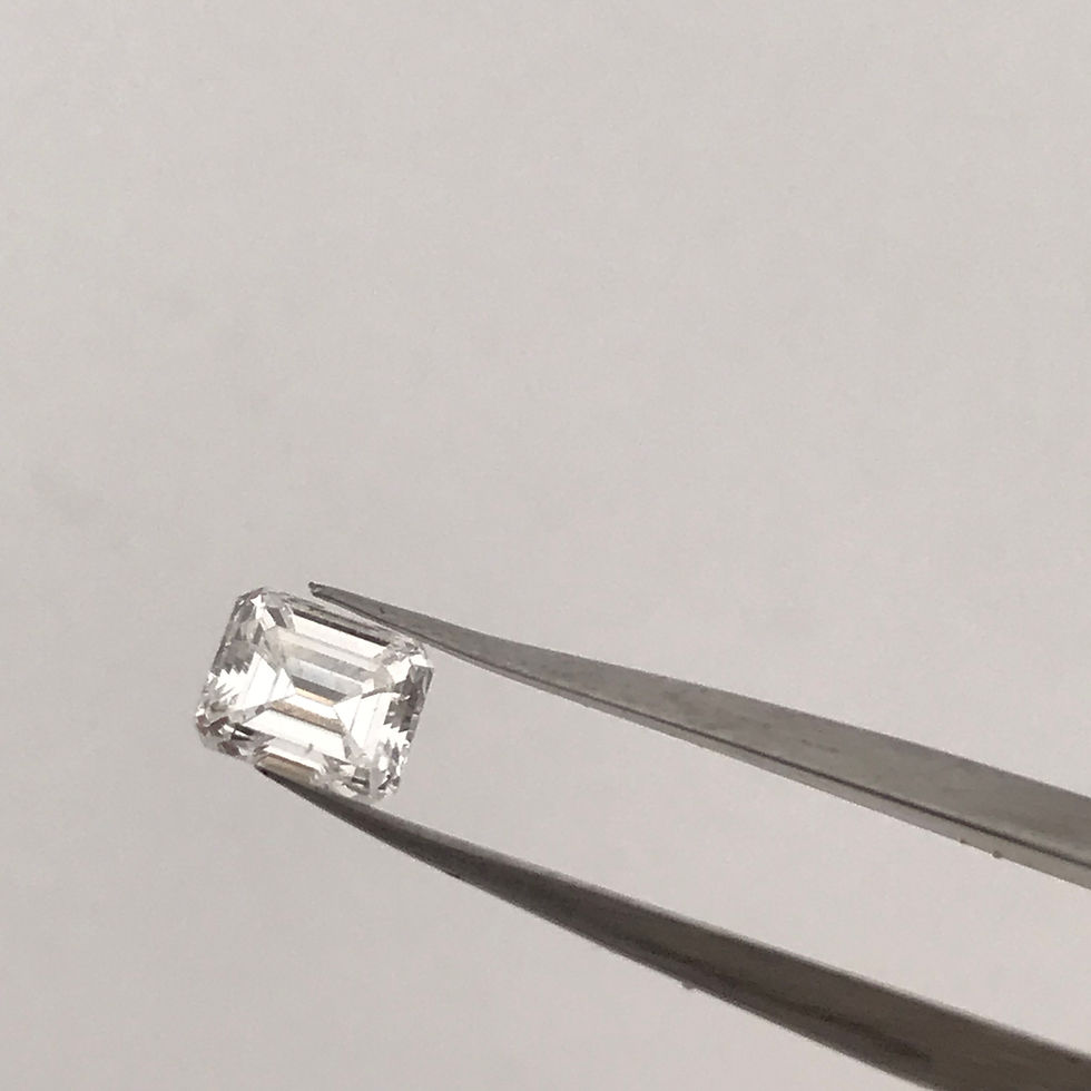 Thumbnail: 0.57ct Gia certified emerald cut natural diamond f vvs2