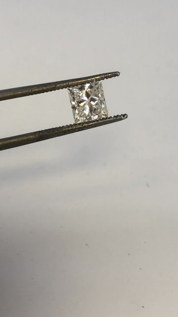 Thumbnail: 1.07ct Princess cut natural diamond  Gia certified 