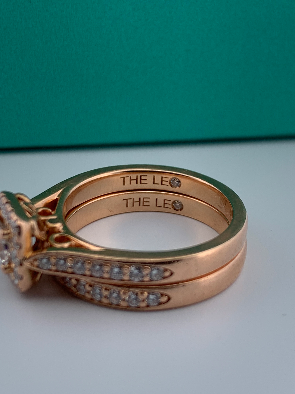 Thumbnail: LEO diamonds 14k Rose gold 0.97ct diamond ring size 7