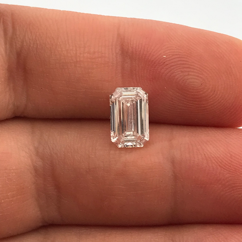 Thumbnail: IGI certified 3.0ct Emerald cut E color VVS2 Lab grown diamond