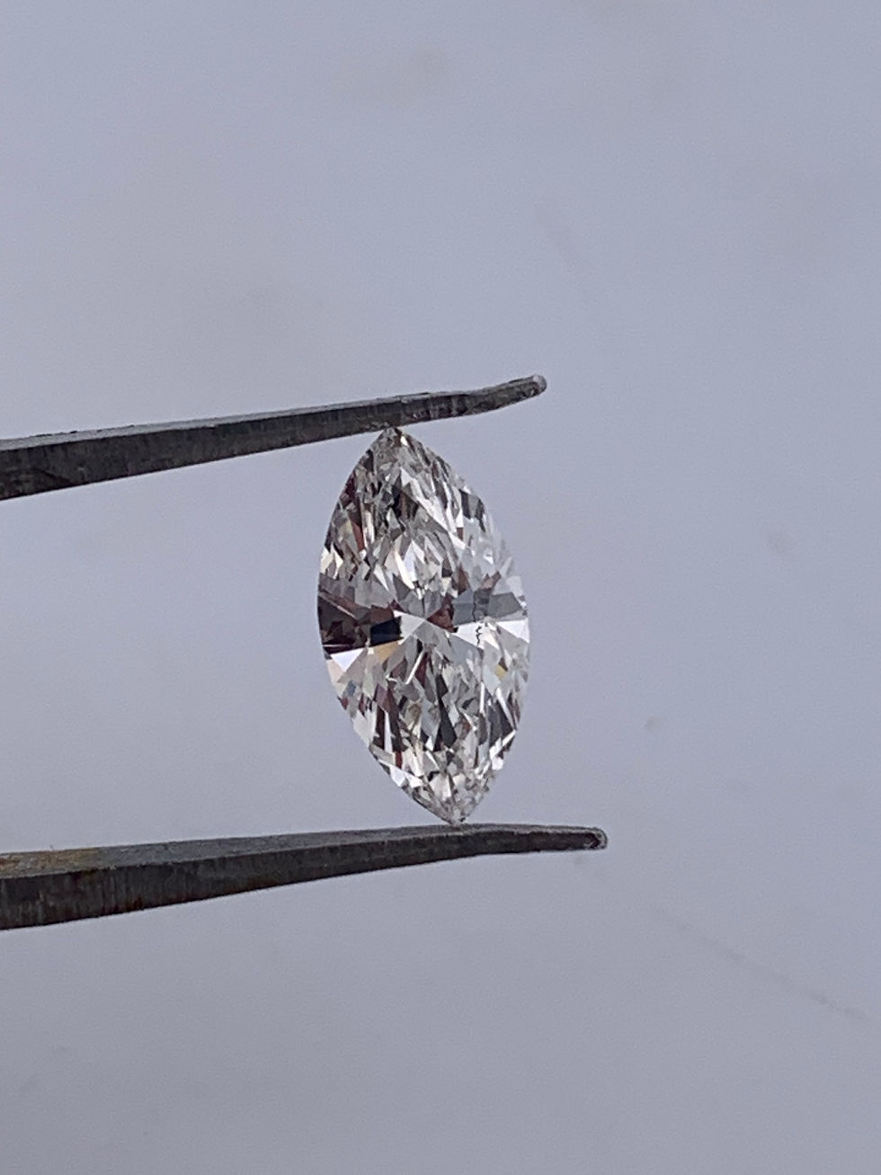 Thumbnail: Gia certified 0.79ct marquise natural diamond i si1 