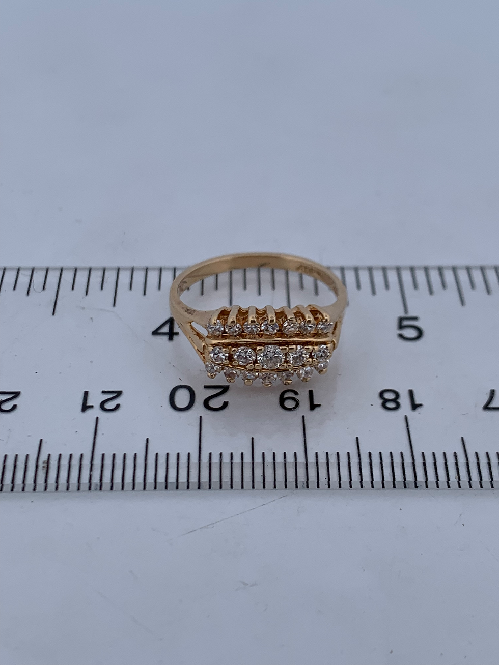 Thumbnail: 14k yellow gold 0.50ct diamond band size 6.25