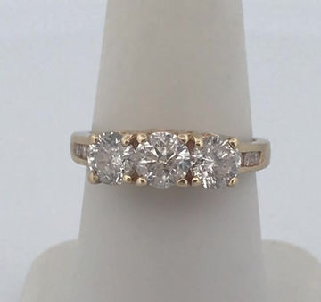 Thumbnail: 14k yellow gold 1.88ct Diamond ring size 7.75