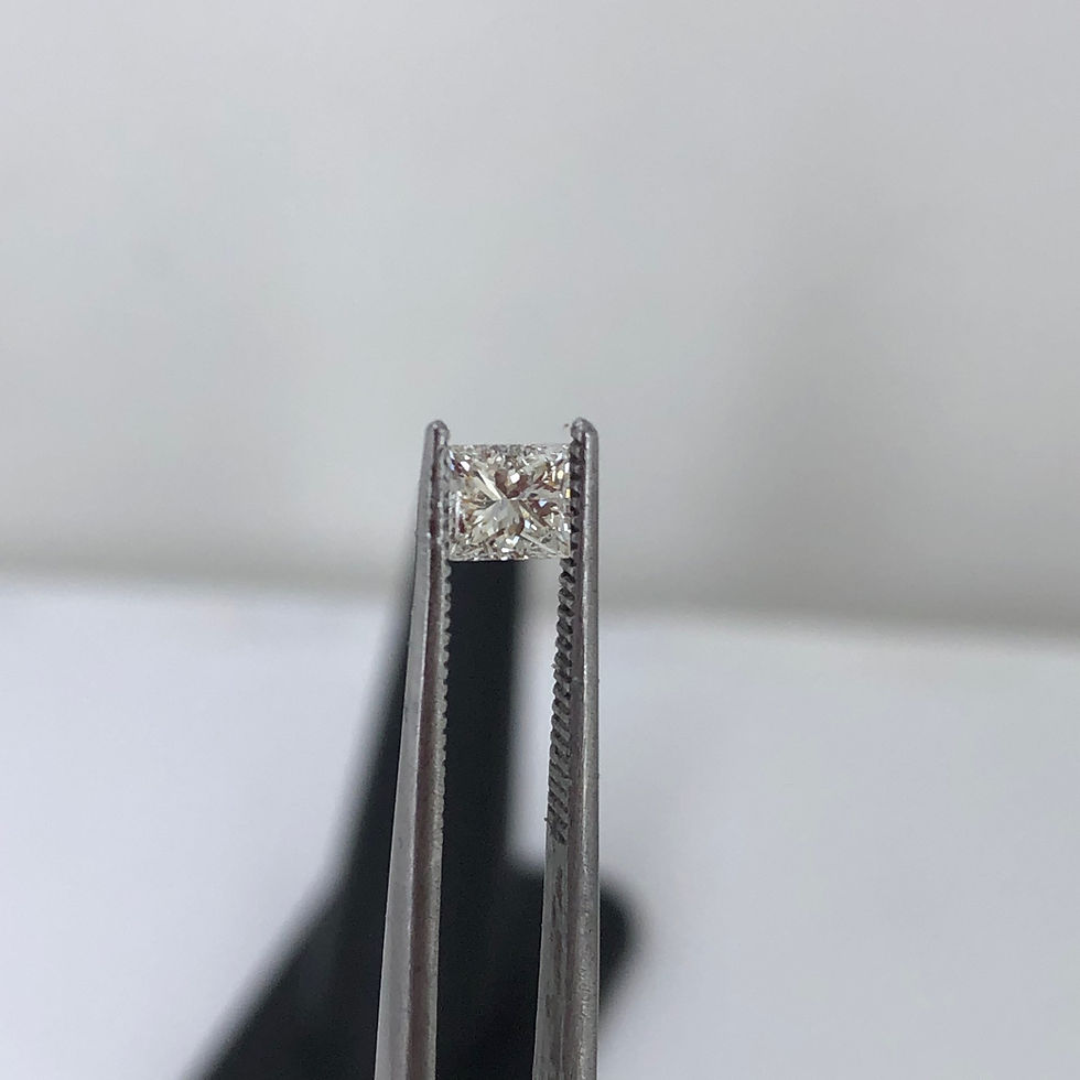 Thumbnail: Gia certified  0.41ct i vs1 Princess cut natural diamond 