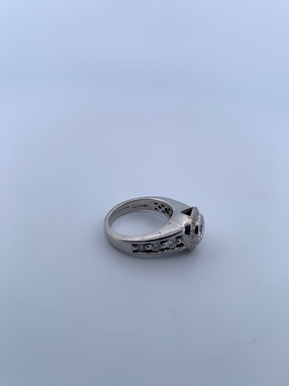 Thumbnail: Platinum 1.50ct diamond ring size 6