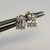 Thumbnail: 14k white gold oval lab grown diamond earrings