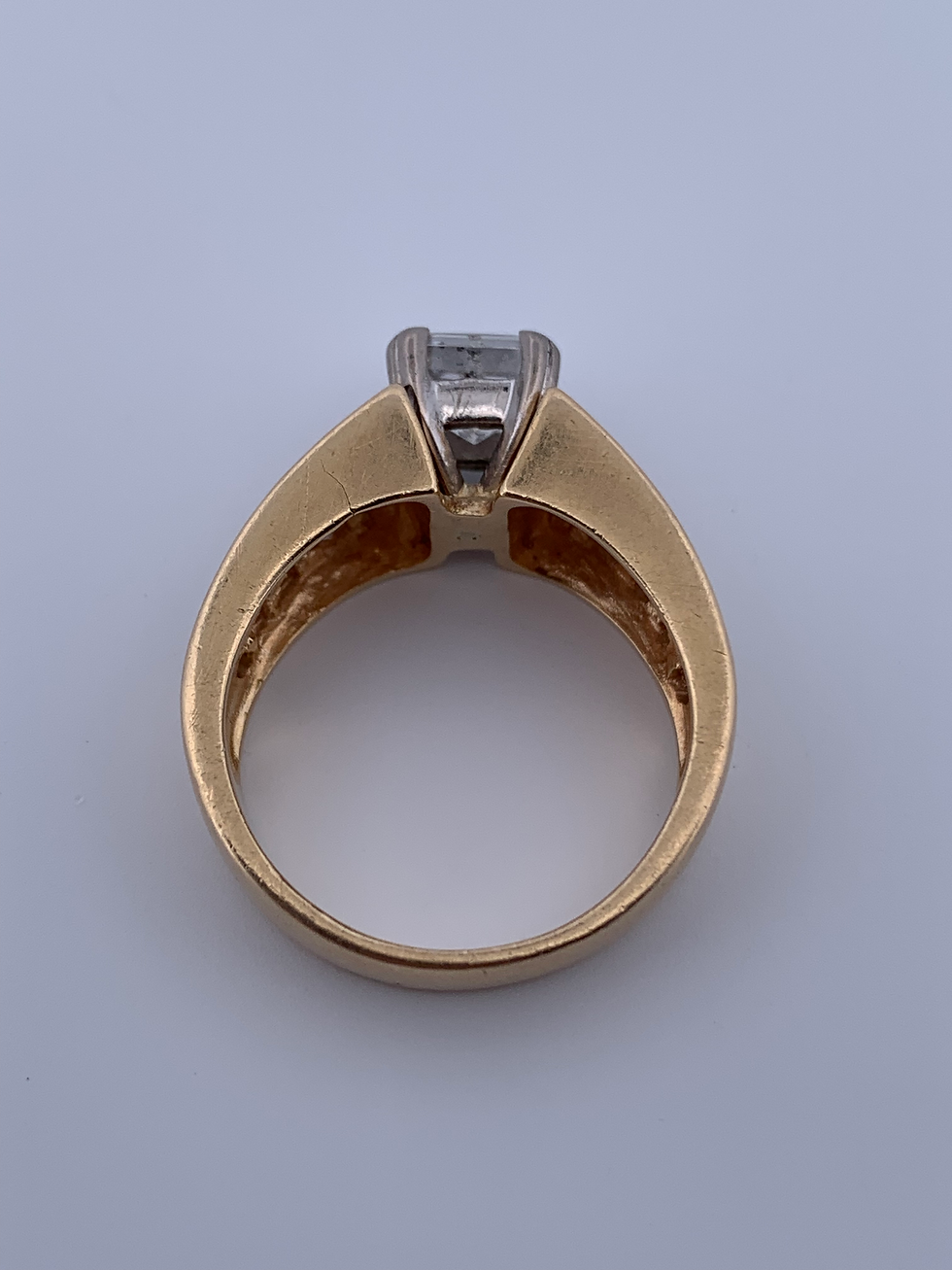 Thumbnail: 14k yellow gold 1.90ct diamond ring size 7.5