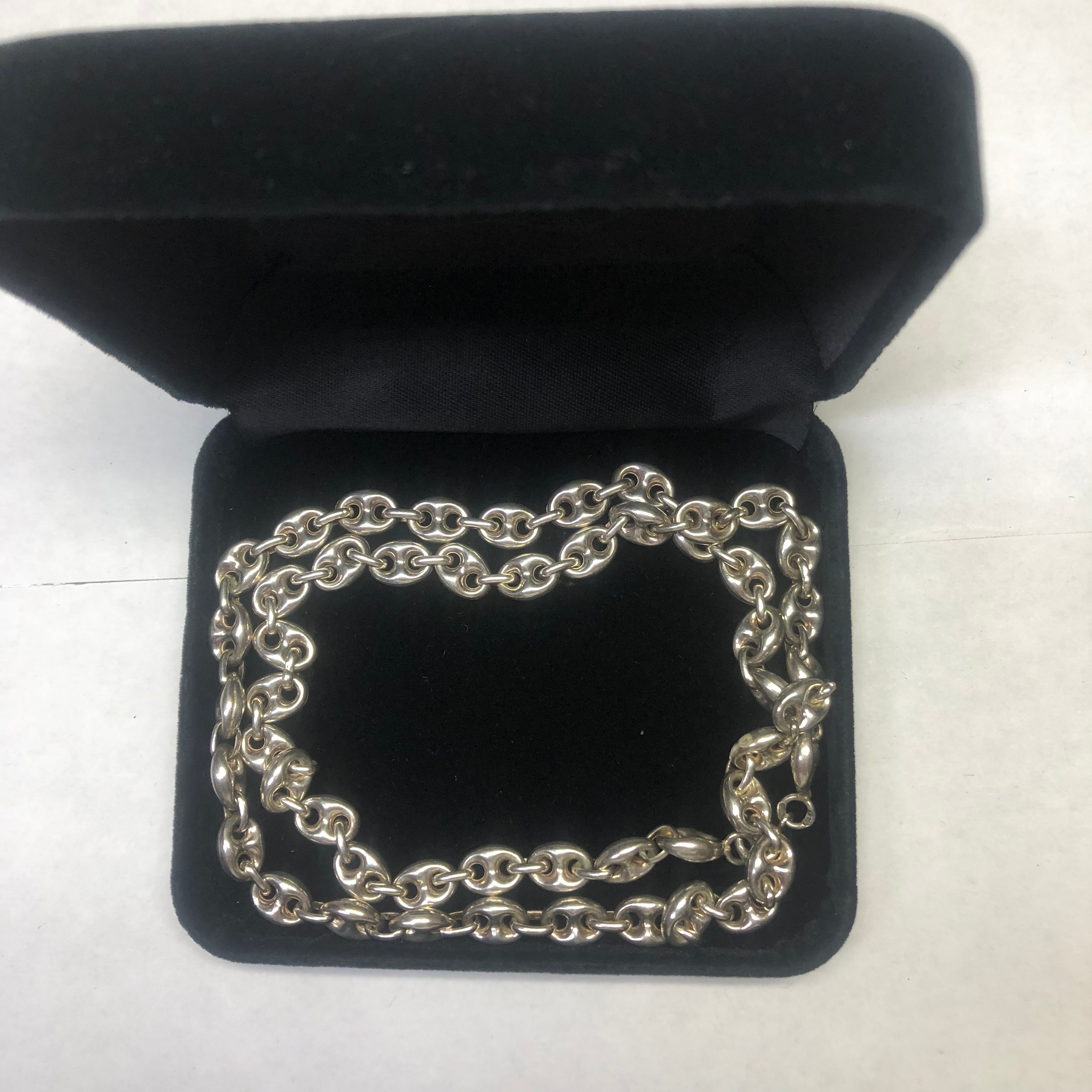 Silver necklace 22”