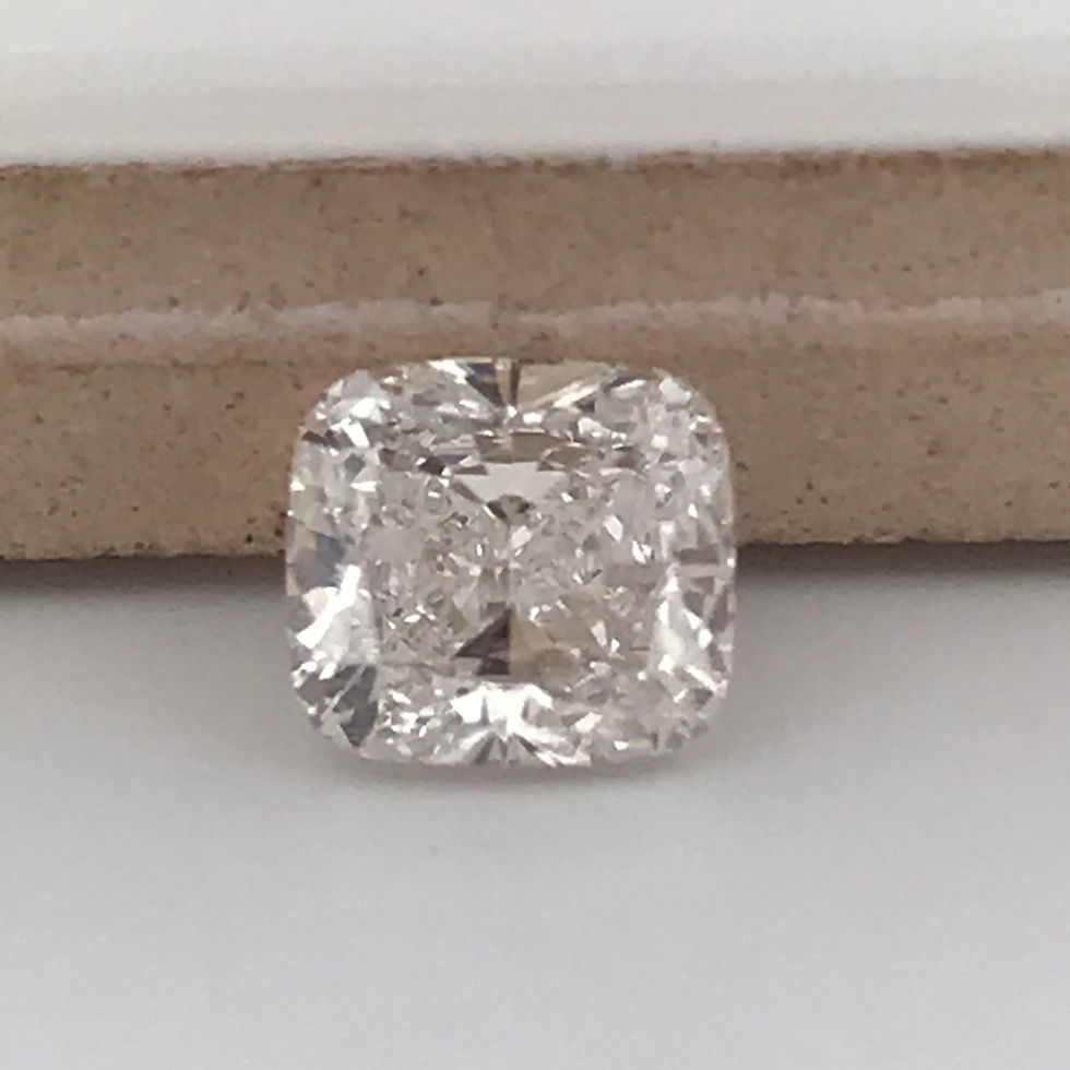 Thumbnail: Very nice clean GIA certified 0.97 ct Cushion natural diamond