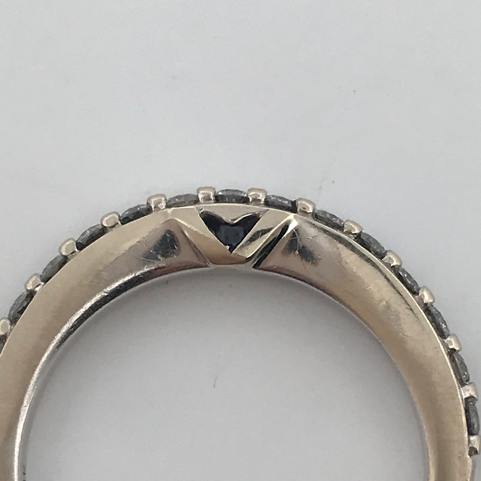 Thumbnail: 14k white gold 0.42ct Diamond band size 6.5