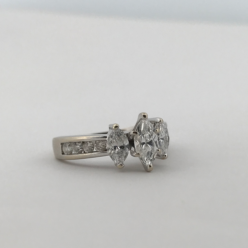 Thumbnail: 14k white gold 2.0ct diamond ring size 6.75