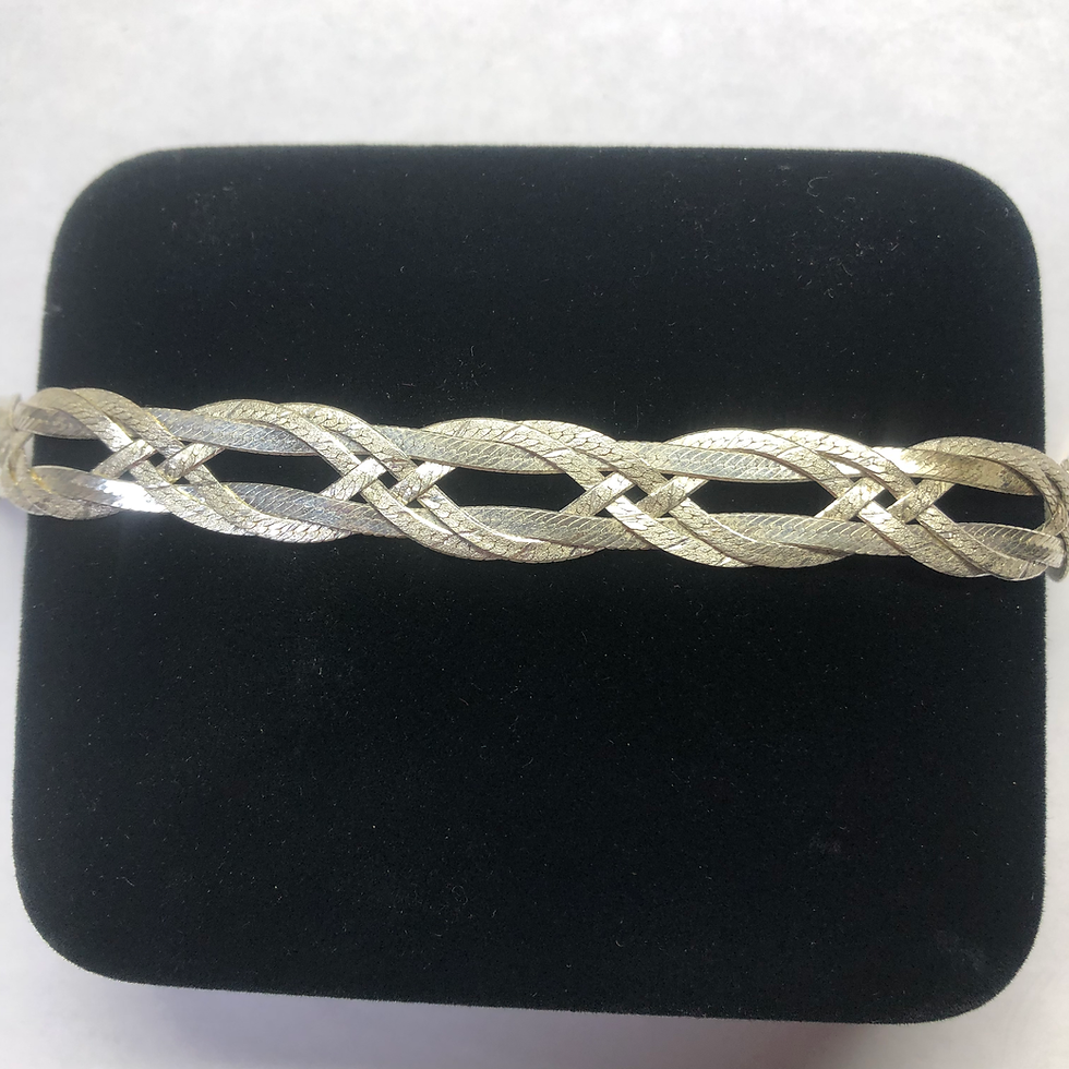 Thumbnail: Silver bracelet 7.5”