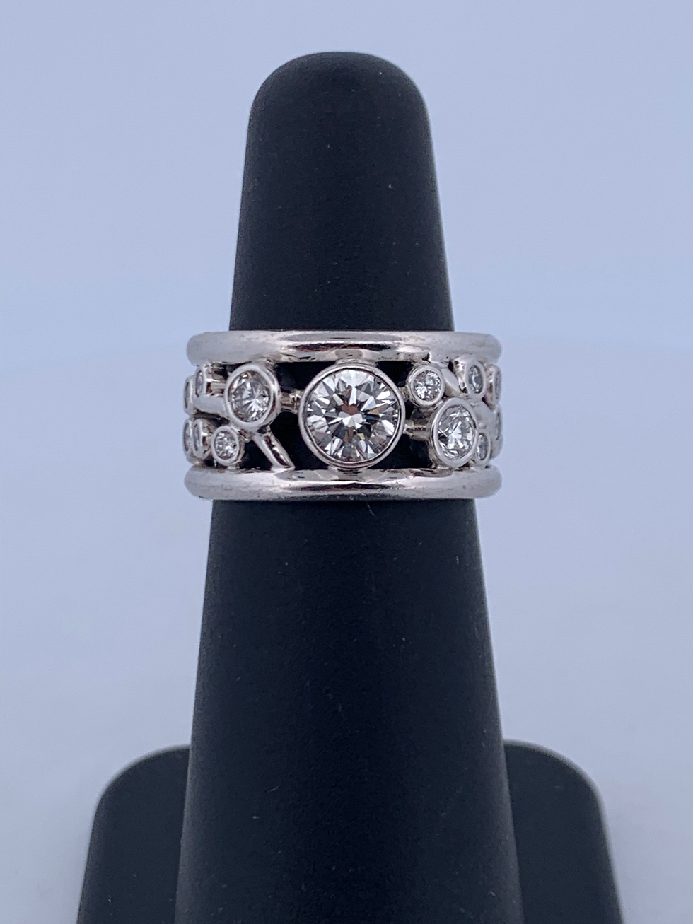 Thumbnail: 14k white gold 1.60ct diamond ring size 5.25