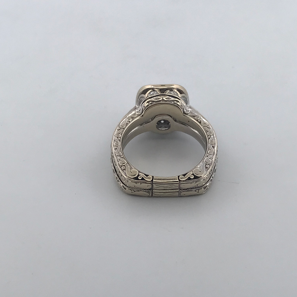 Thumbnail: 14k white gold 2.40ct diamond ring set size 6.5