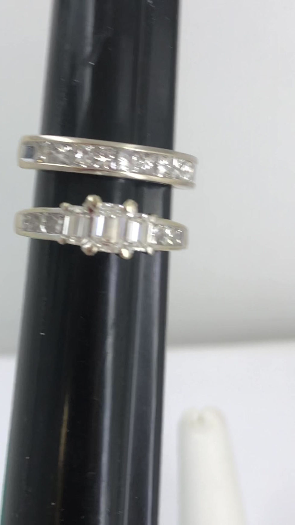 Thumbnail: 14k white gold 2.36ctw diamonds ring set 