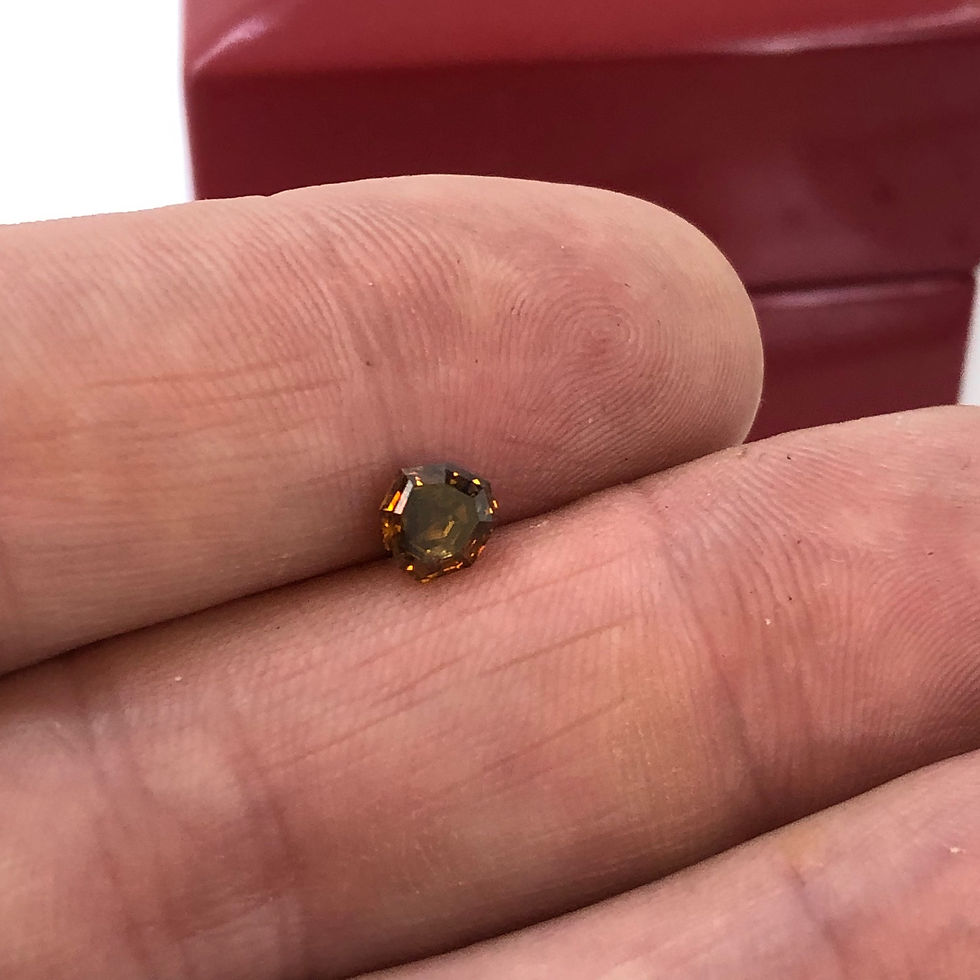 Thumbnail: 0.78ct Shilde cut champagne diamond