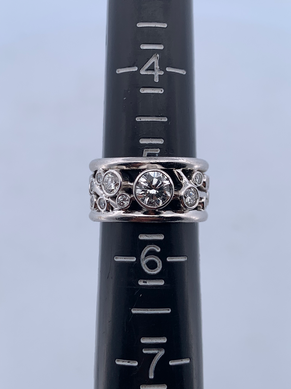 Thumbnail: 14k white gold 1.60ct diamond ring size 5.25