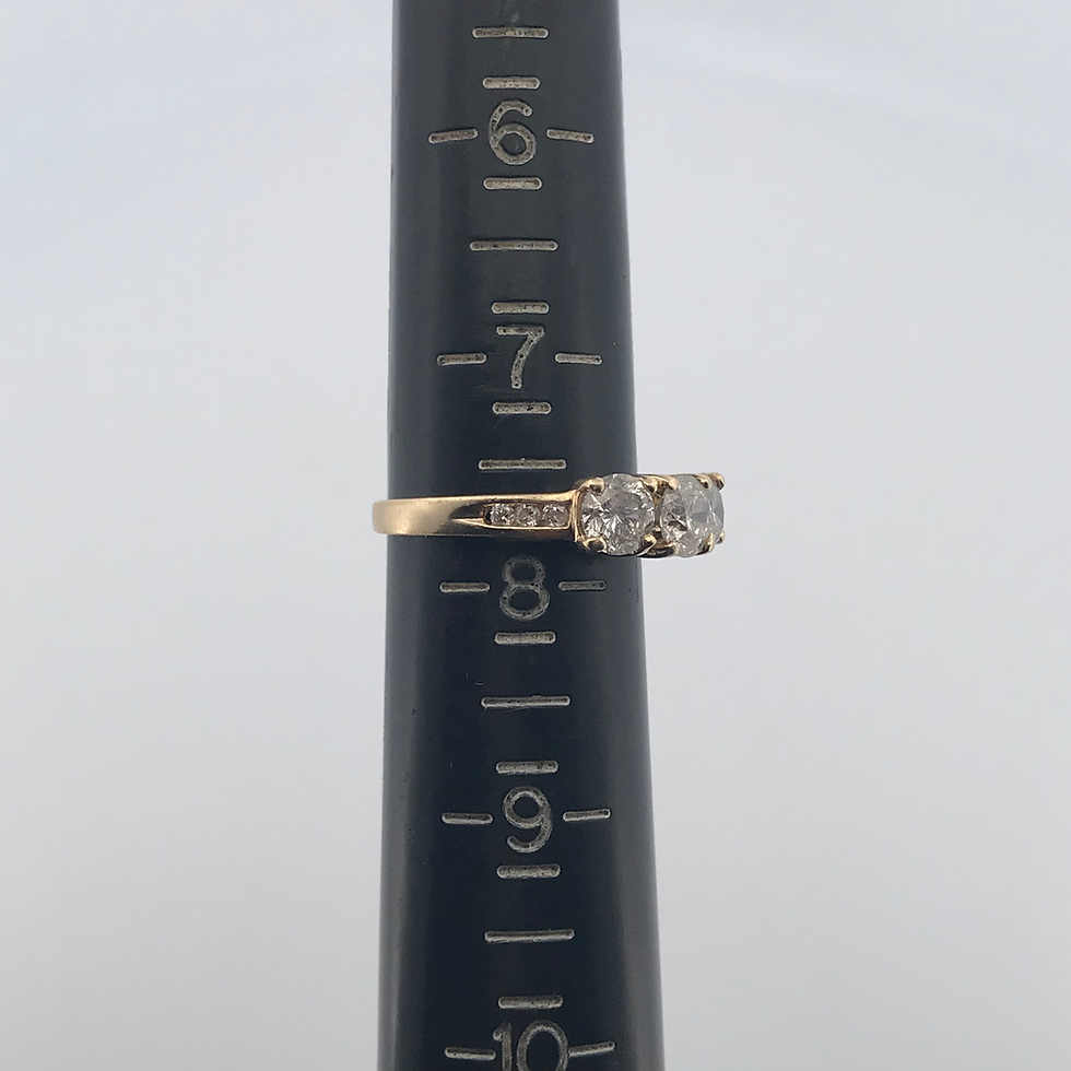Thumbnail: 14k yellow gold 1.88ct Diamond ring size 7.75