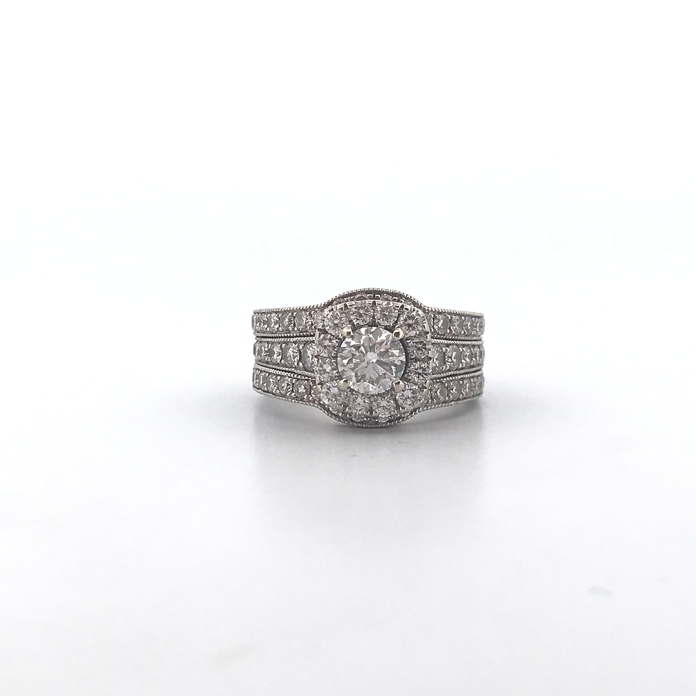 Thumbnail: Nwil lane 14k white gold 1.85ct Diamond Ring said size 5.25