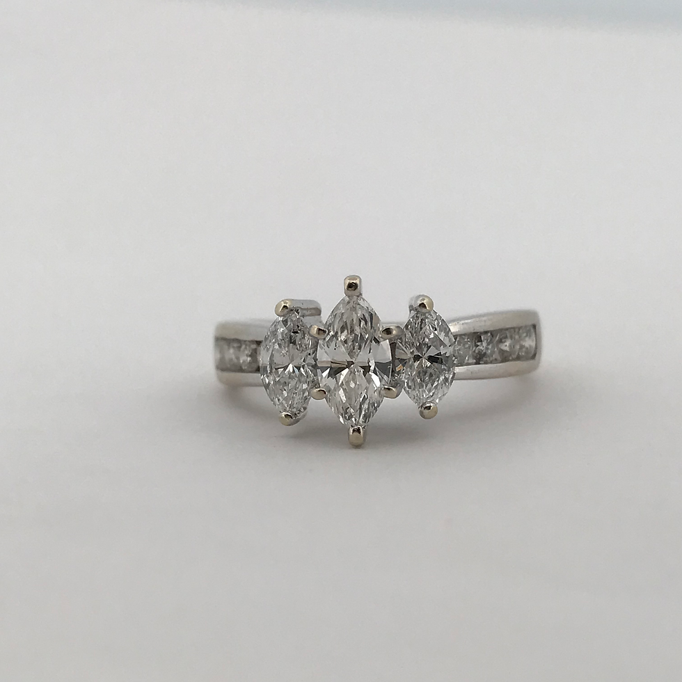 Thumbnail: 14k white gold 2.0ct diamond ring size 6.75